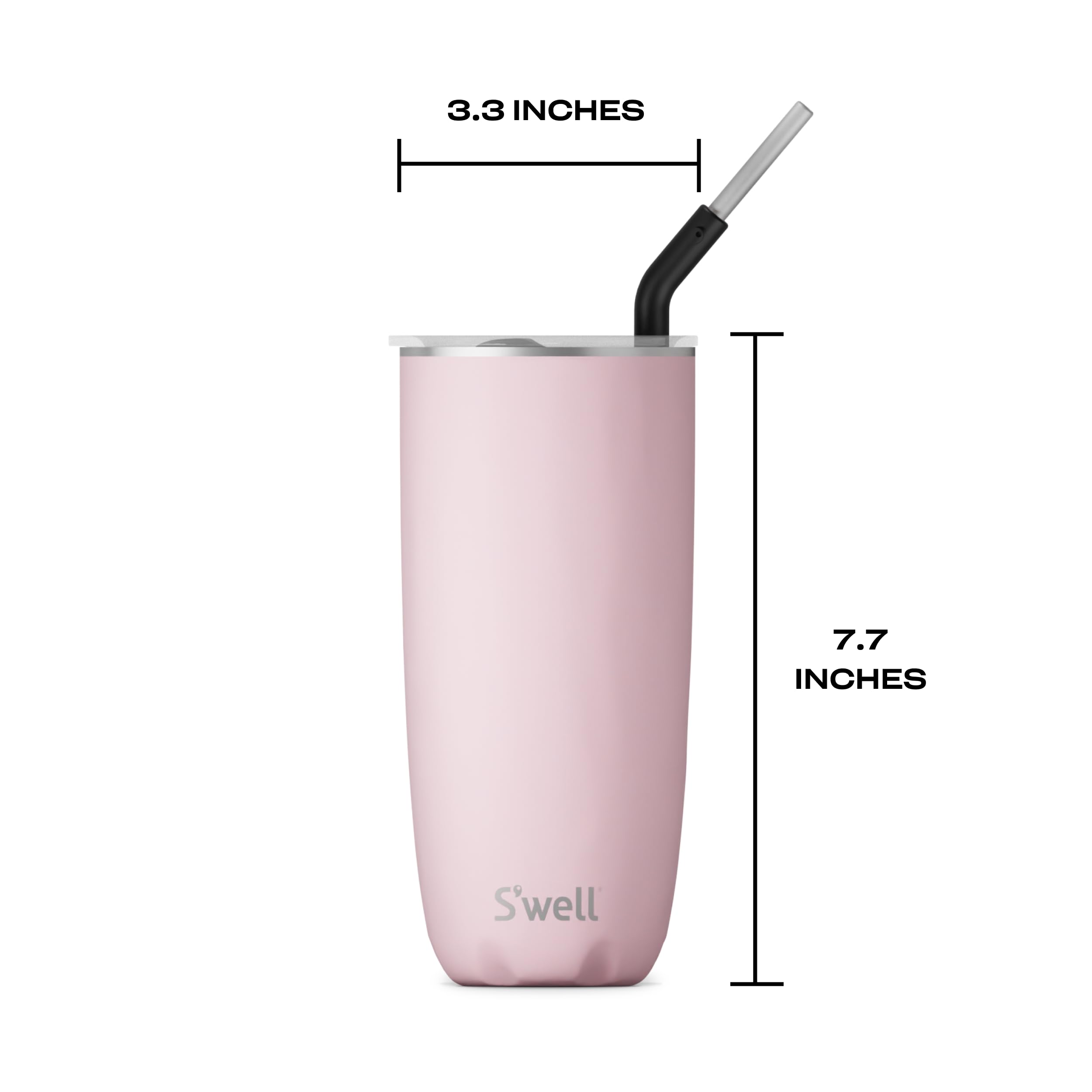 Amazon.com | S'well Stainless Steel Tumbler with Straw and Slide